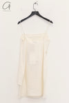 SWAYING 24 Early Spring Silk Suspender Skirt SW-SW25PS2L02-BAI White SW25PS2L02